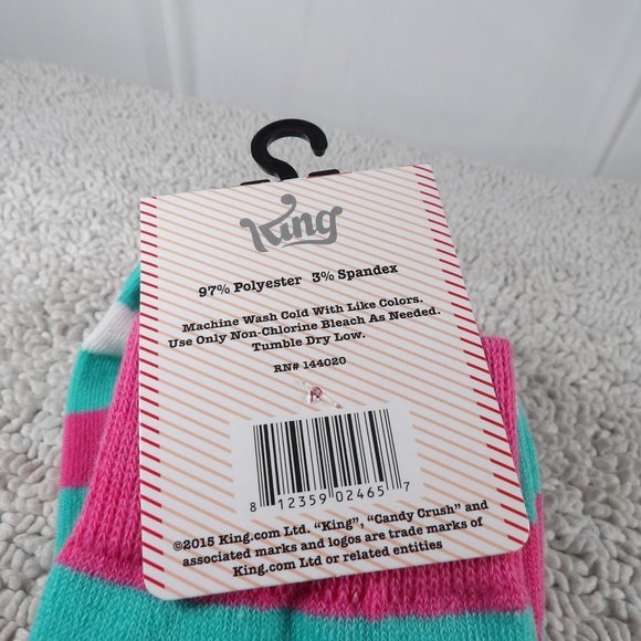 Stripped Pattern Above Knee Socks Candy Crush - Picture 4 of 4